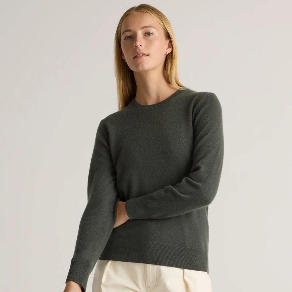 Quince Cashmere Sweater NWT XS Moss Green